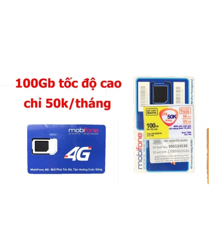 SIM MOBIFONE 102G TỐC ĐỘ CAO